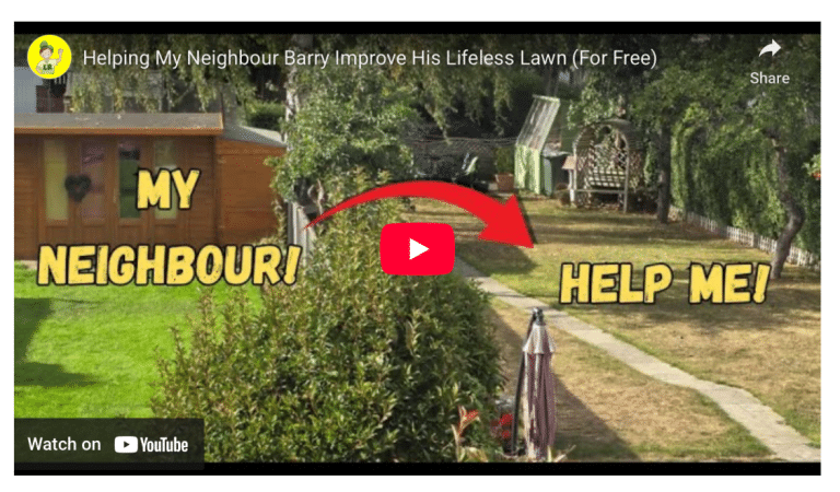 Helping Barry revive his lawn