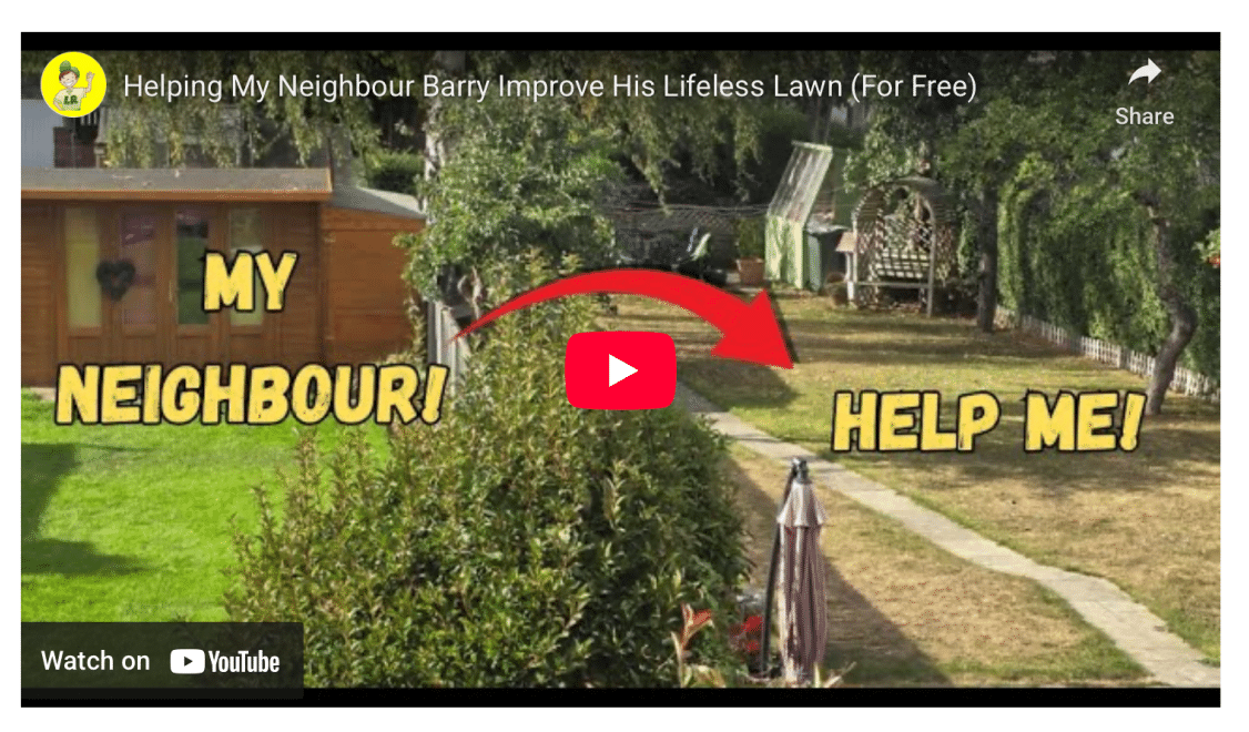 Helping Barry revive his lawn